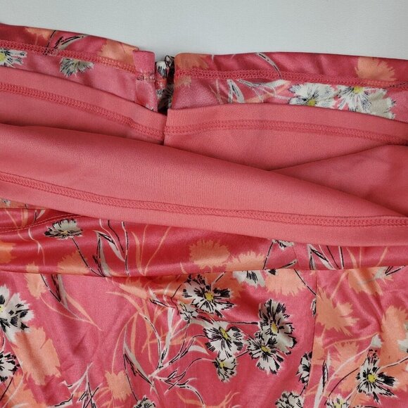 Torrid Womens Pink Floral Tube Top Plus Size 1X Elastic Back Missing Straps - Picture 10 of 12